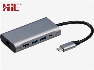 USB-C 5-di-1 Stasiun Dok
